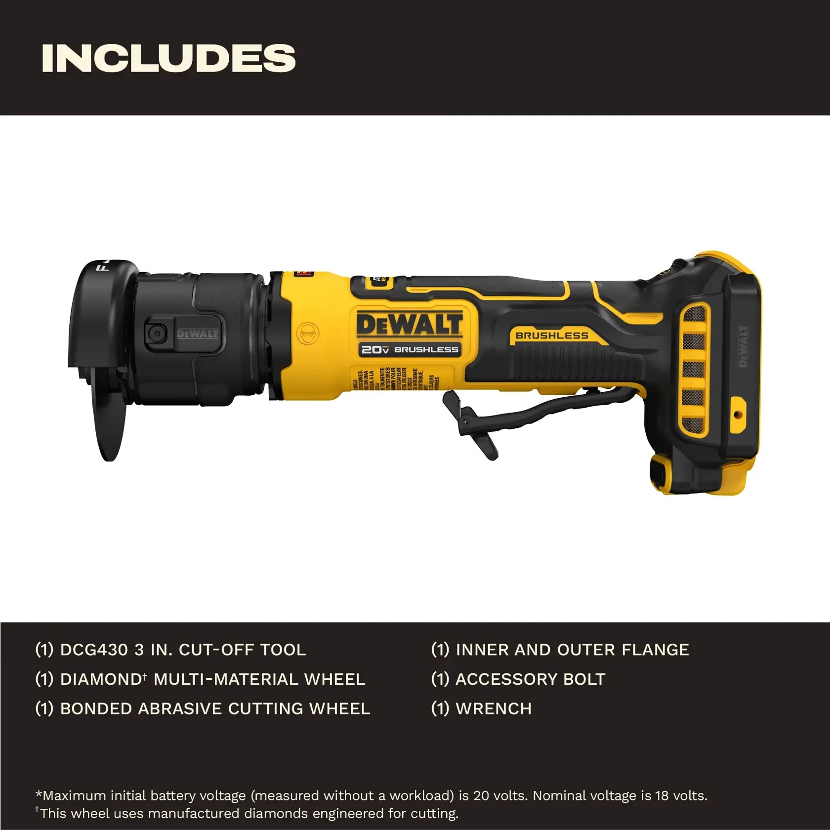 DeWalt&reg; DCG430B BLD DCG430B