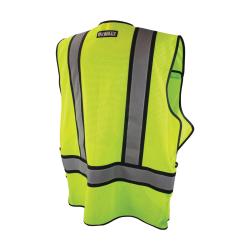 DeWALT&reg; GEAR&trade; DSV421-S/L Adjustable Break-Away Safety Vest, S to L, Hi-Viz Green, Polyester Mesh, Zip-N-Rip&trade; Closure, 1 Pocket, ANSI Class: Class 2, ANSI/ISEA 107-2010 Type R