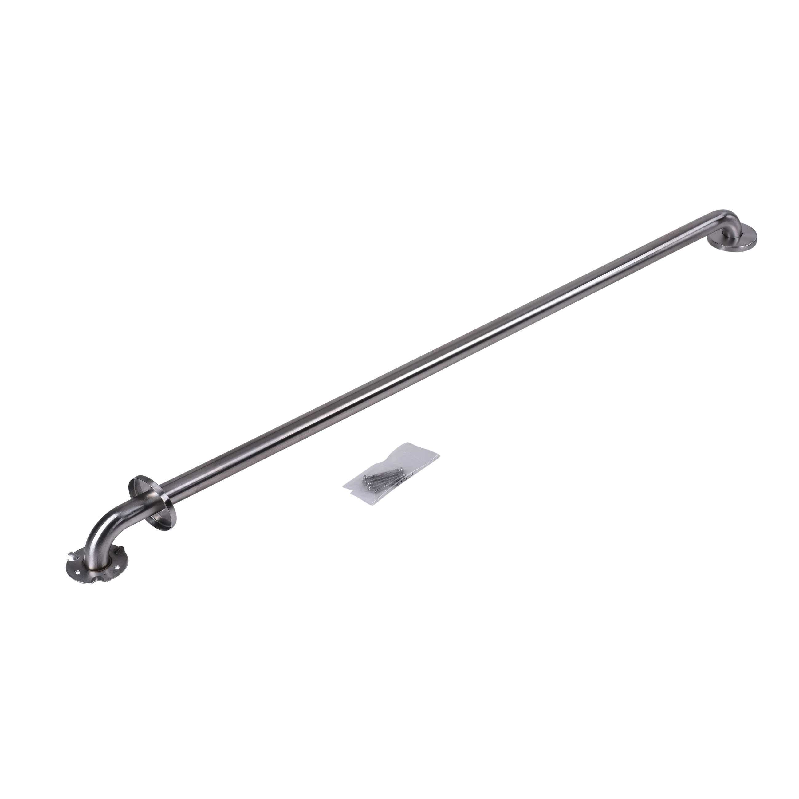 Dearborn® DB8748 Grab Bar, 1-1/4 in Dia x 48 in L, Satin, 304 Stainless Steel, Import