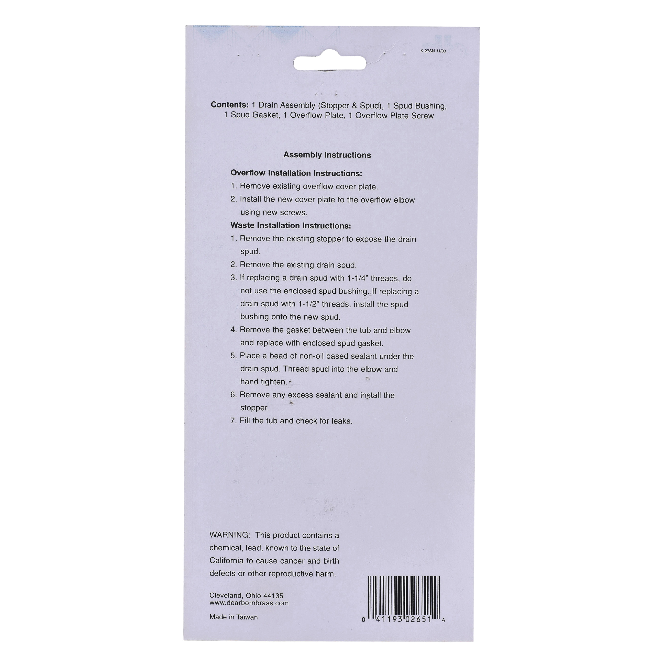 Dearborn&reg; K27SN 14069