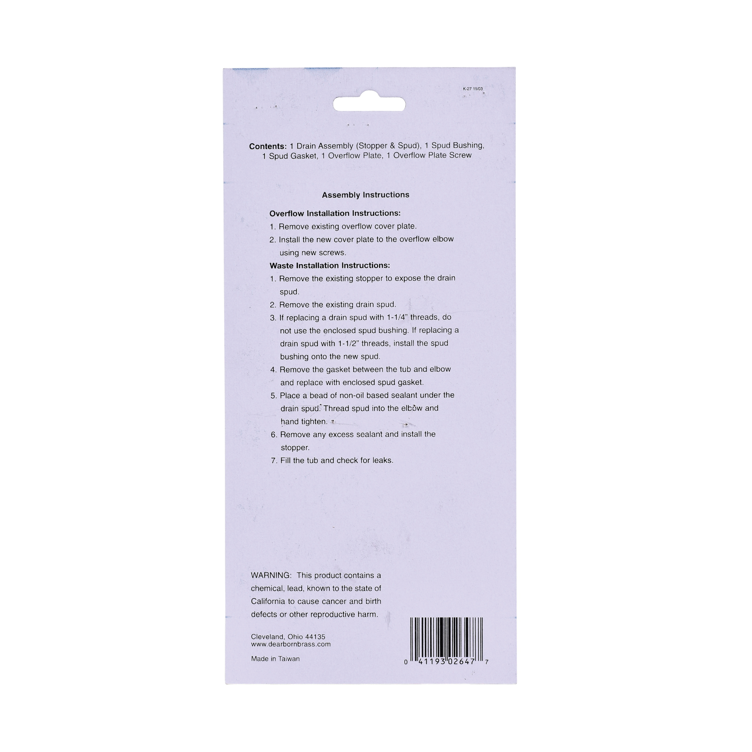 Dearborn® K27 98840