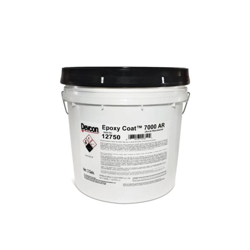 Devcon&reg; Epoxy Coat&trade; 12750 7000 Acid Resistant Floor Coating, 2 gal Pail, Gray, 24 hr Curing