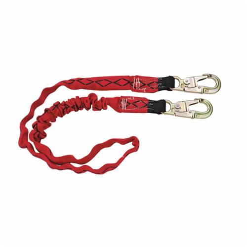 MSA Diamond&reg; 10023932 Lightweight Energy Absorbing Lanyard, 310 lb Load, 6 ft L, Nylon Line, 1 Legs, Snap Hook Anchorage Connection, Snap Hook Harness Connection Hook, ANSI Z359.13, CSA Certified, OSHA Approved