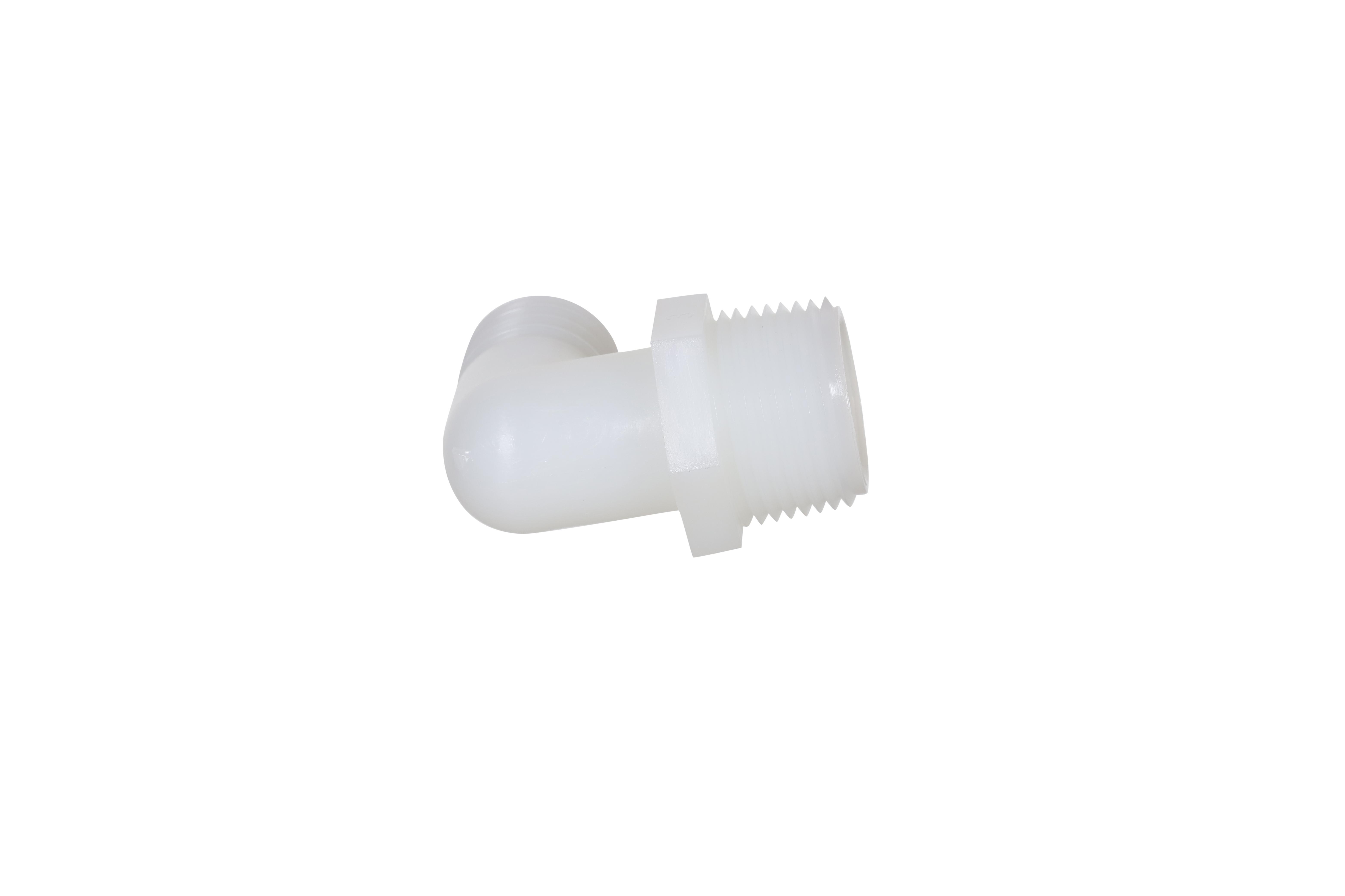 Diversitech 701-025 Male Adapter Elbow, 3/4 in Nominal, Barb x MNPT End Style, Nylon, Domestic