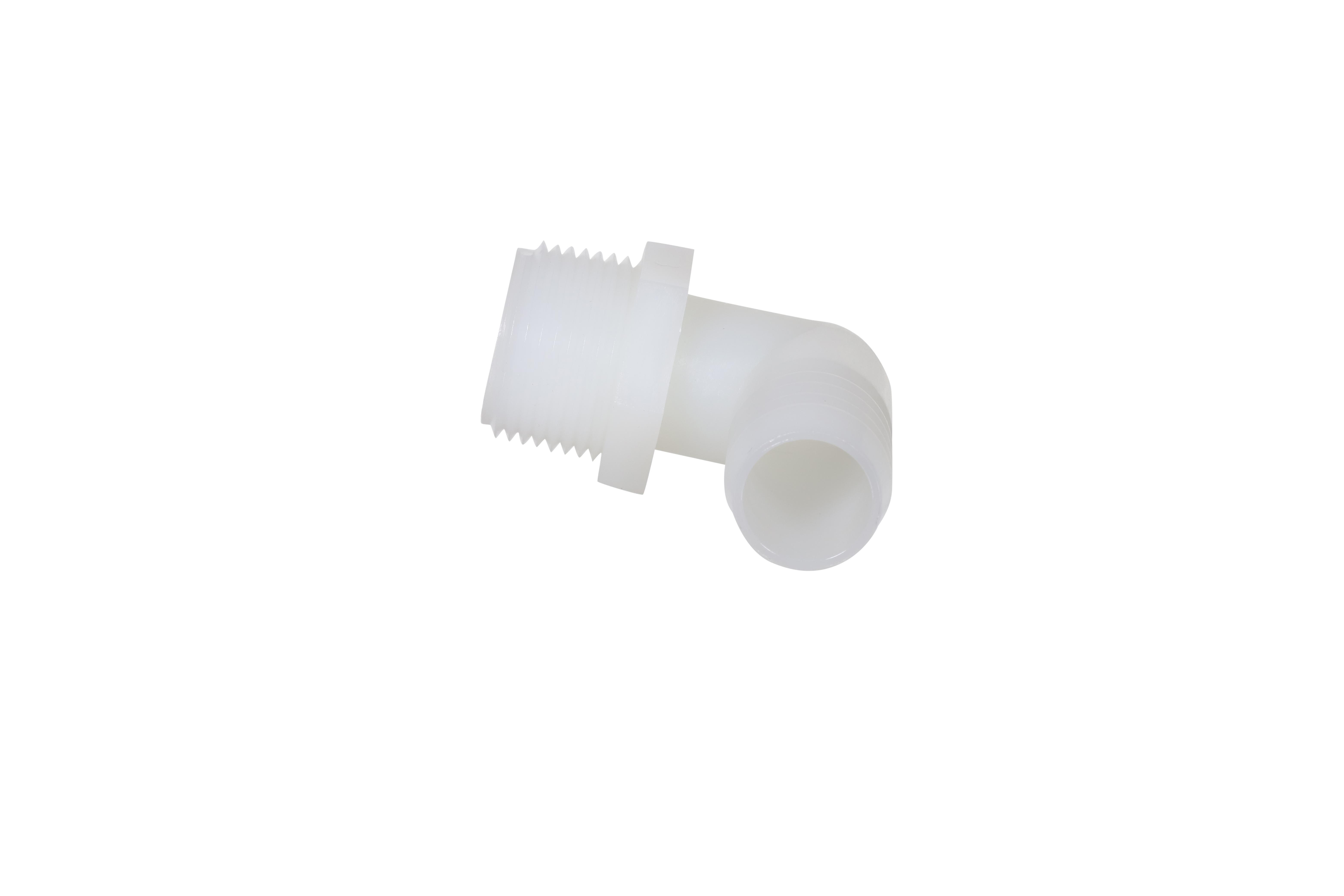 Diversitech 701-025 Male Adapter Elbow, 3/4 in Nominal, Barb x MNPT End Style, Nylon, Domestic