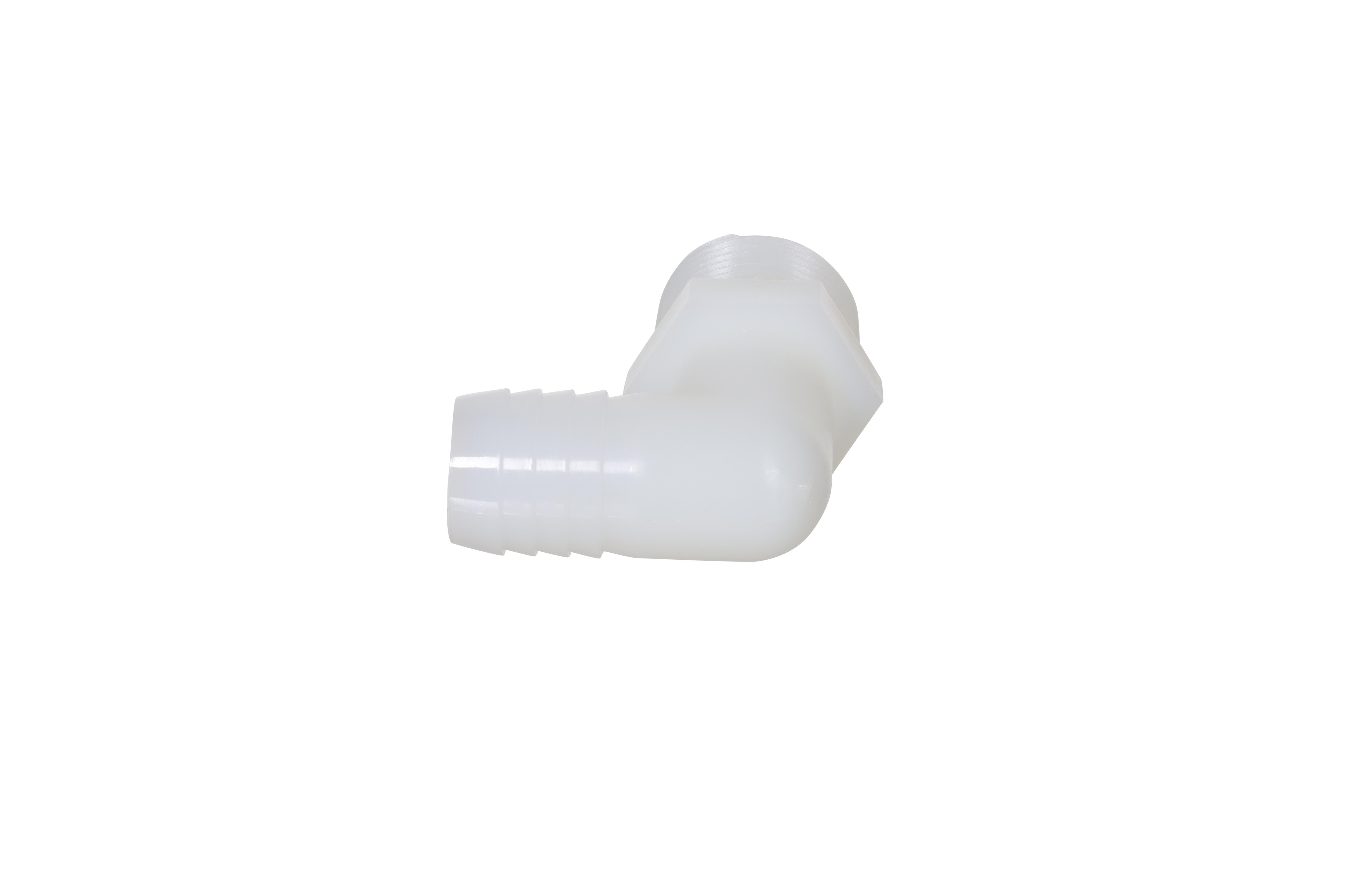Diversitech 701-025 Male Adapter Elbow, 3/4 in Nominal, Barb x MNPT End Style, Nylon, Domestic