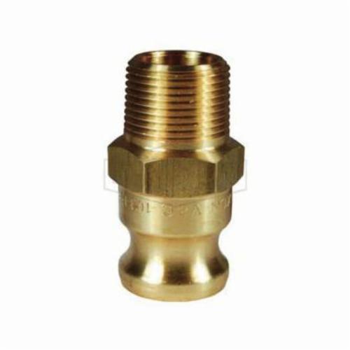 Parker® 125HBL-8-4 Hose-to-Pipe Connector, 1/2 x 1/4 in Nominal, Barb x MPT End Style, Brass
