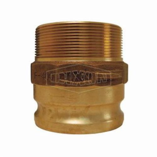 Dixon® 200-A-BR Boss-Lock Type A Cam & Groove Adapter, 2 in x 2-11-1/2 Nominal, Male Adapter x FNPT End Style, Brass, Domestic