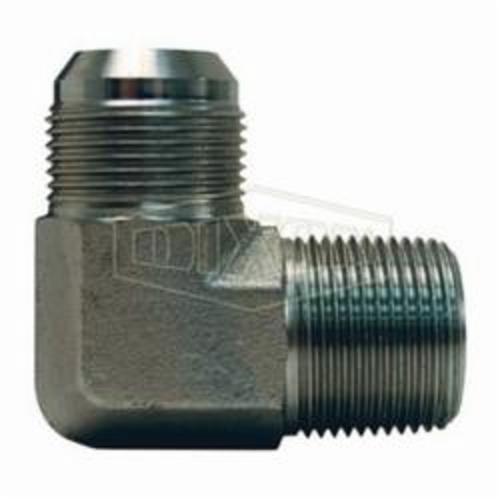 Dixon&reg; 2501-12-12 Tube Elbow, 1-1/16-12 x 3/4-14 Nominal, 37 deg Male JIC Flare x Male NPTF, Steel
