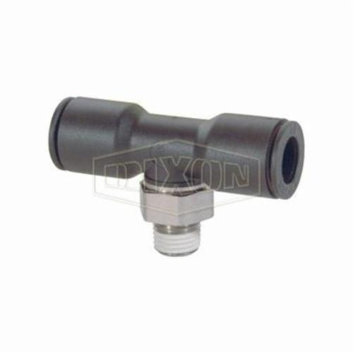 product Legris by Dixon&reg; 31085611 Push-In Branch Tee, 1/8 x 1/4 in Nominal, MNPT x Tube, 290 psi Pressure, Nylon, Domestic