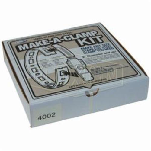 product Dixon® 133 Single Ear Pinch-On Clamp, 1/2 in Nominal, 0.449 in Closed Dia x 0.524 in Open Dia x 0.03 in THK, Steel, Domestic