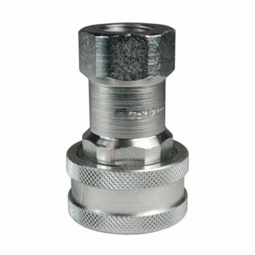 Dixon&reg; 6HF6 H Series Hydraulic Interchange Coupler, 3/4 in x 3/4-14 Nominal, Quick-Connect x Female NPTF, Buna-N&reg; Seal/Steel Body, Domestic