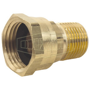 product Dixon® 5041212SS R504 The Right Connection Garden Hose Adapter, 3/4-11-1/2 x 3/4-14 Nominal, Female Garden Hose Thread Swivel x FNPT End Style, 303 Stainless Steel, Domestic