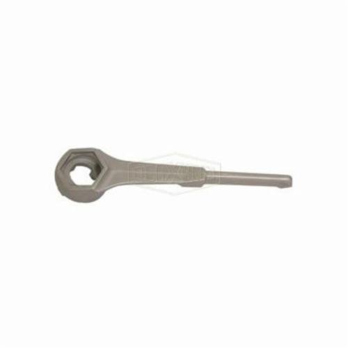 product Justrite® 08805 Non-Sparking Drum Bung Wrench, 11 in L, Brass Alloy, For Use With 3/4 in and 2 in Bung