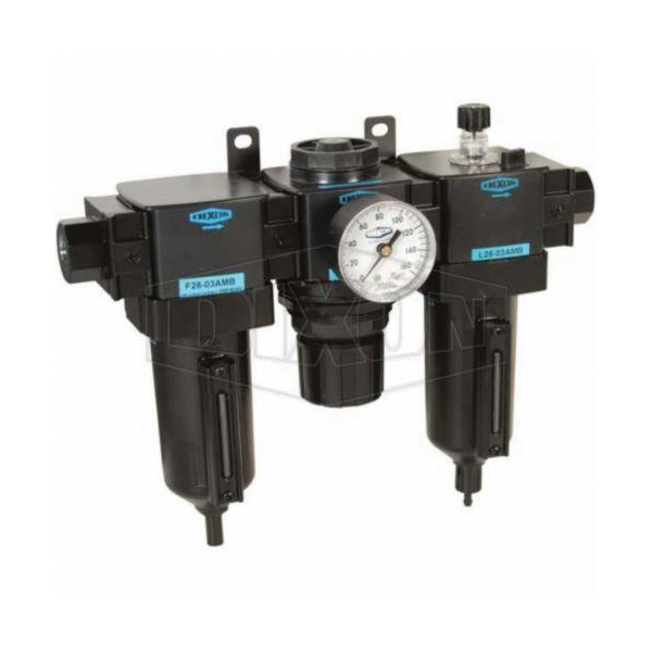 Wilkerson&reg; by Dixon&reg; C28-06MMB Standard Combination Unit With Sight Glass, 3/4 in NPT/BSPP-G Port, 175 scfm Flow Rate, Aluminum Bowl, 250 psig Pressure