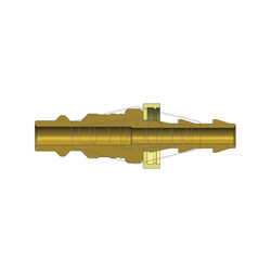 Dixon&reg; D3B4 DF Series Industrial Quick Disconnect Pneumatic Plug, 3/8 in Nominal, Quick Disconnect Plug x Push-Lock Hose Barb, 500 psi Pressure, Steel