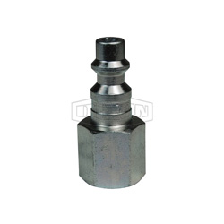 Dixon&reg; D3F2 DF Series Industrial Female Quick Disconnect Pneumatic Plug, 1/4-18 Nominal, Quick Disconnect Plug x NPTF, 500 psi Pressure, Steel
