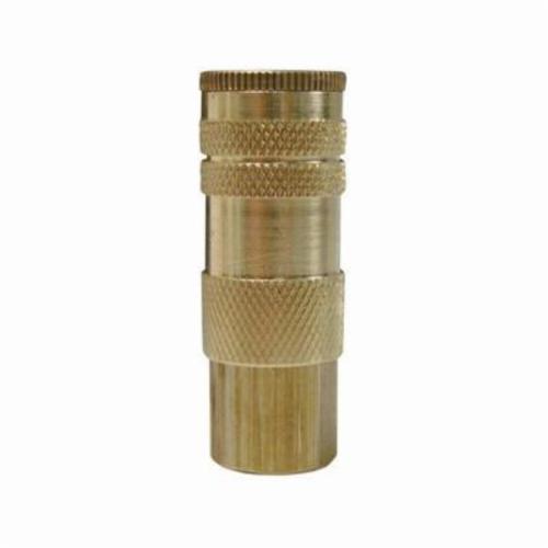Coilhose® 160 Coilflow Automotive Tru-Flate Type 16 Automatic Tru-Flate Quick Disconnect Hose Coupler, 1/4 in Nominal, Quick Disconnect Coupler x FNPT, 300 psi Pressure, Brass, Domestic