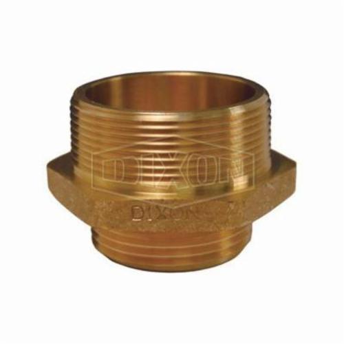 product Dixon® DMH1010F Double Hex Male Nipple, 1 in x 2-1/16 in L, Brass, MNPT x Male NST (NH), Domestic