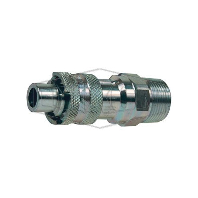 product Dixon® DCP1703 Air Chief Industrial Male Quick Connect Plug, 3/8-18 Nominal, Quick Connect Plug x NPTF, 300 psi Pressure, Steel, Domestic