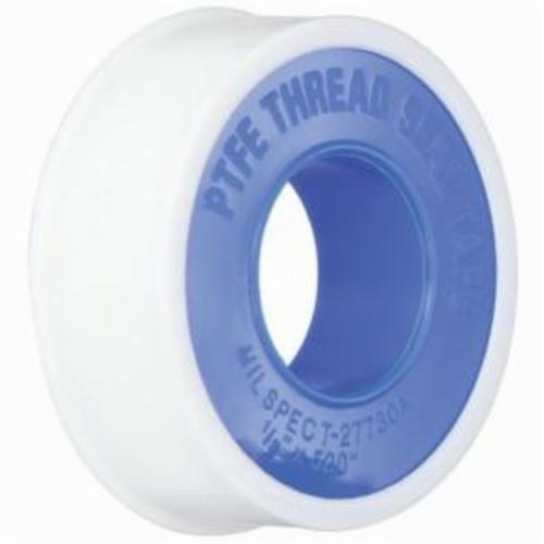 Scotch® 054007-06195 48 Series Premium Thread Sealant and Lubricant Tape, 6.6 m L x 1/2 in W x 3 mil THK, PTFE Fluorocarbon Resin