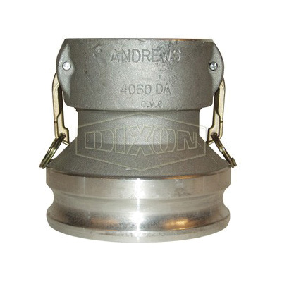 product Dixon&reg; 250-D-AL Type D Cam and Groove Coupler, 2-1/2 in Nominal, Female Coupler x FNPT End Style, Aluminum, Domestic
