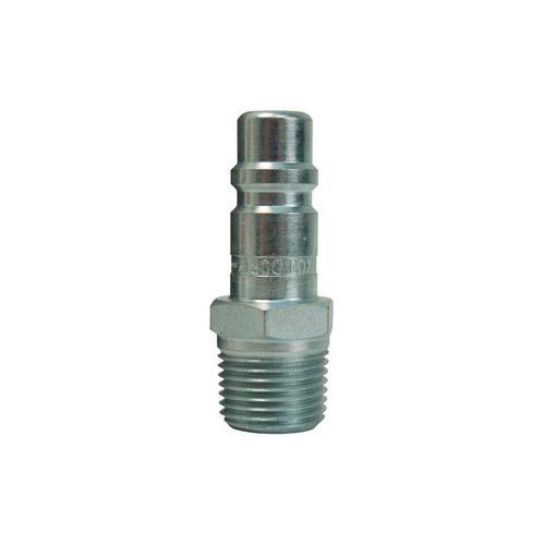 product Dixon® DC21 Air Chief Industrial Male Quick Connect Coupler, 1/4-18 Nominal, Quick Connect Coupler x NPTF, 300 psi Pressure, Brass, Domestic