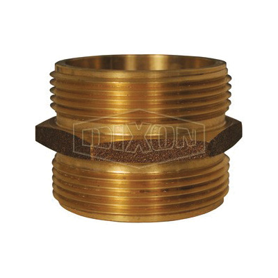 product Dixon&reg; FM1515F Hex Nipple, 1-1/2 in Nominal, FNPT x Male NST, Cast Brass, Domestic