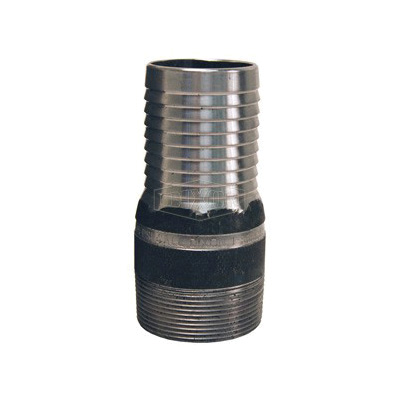 product Dixon&reg; STC5 King&trade; No Knurl Combination Nipple, 3/4 in Nominal, Hose Shank x MNPT End Style, Carbon Steel, Zinc Plated, Domestic