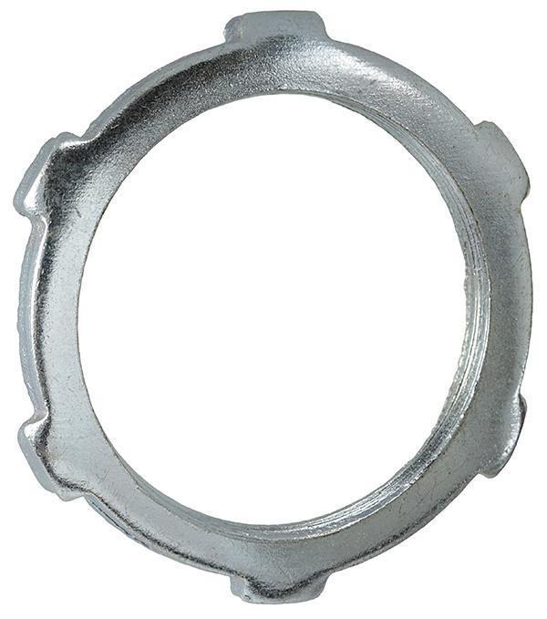 Dottie® LN50 Conduit Locknut, 1/2 in, For Use With Conduits, Steel, Zinc Plated