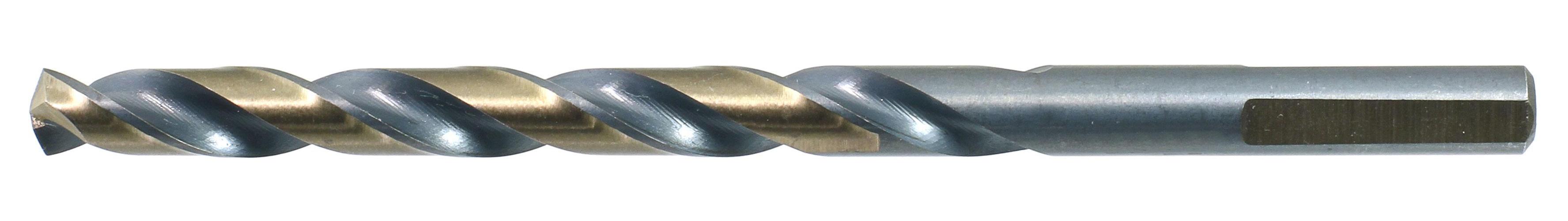 Drillco 400F29 Jobber Length Drill Set, 1/16 in Min Drill Bit, 1/2 in Max Drill Bit, 140 deg Drill Point Angle, 29 Pieces, HSS, Black/Gold