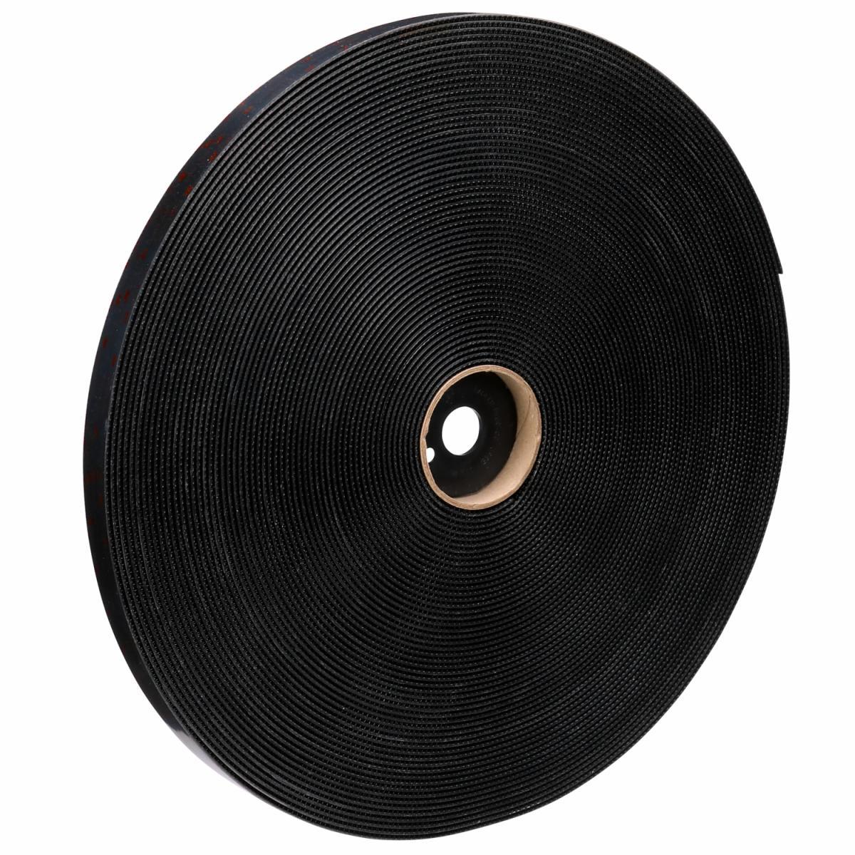 Dual Lock™ 021200-74379 General Purpose Mushroom Shaped Reclosable Hook and Loop Fastener Tape, 50 yd L x 1 in W, 0.23 in THK Engaged, Acrylic Adhesive, Polypropylene Backing, Black