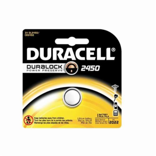 Duracell® DL2430BPK Coin Battery, Lithium-Ion, 3 VDC V Nominal, 285 mAh Nominal