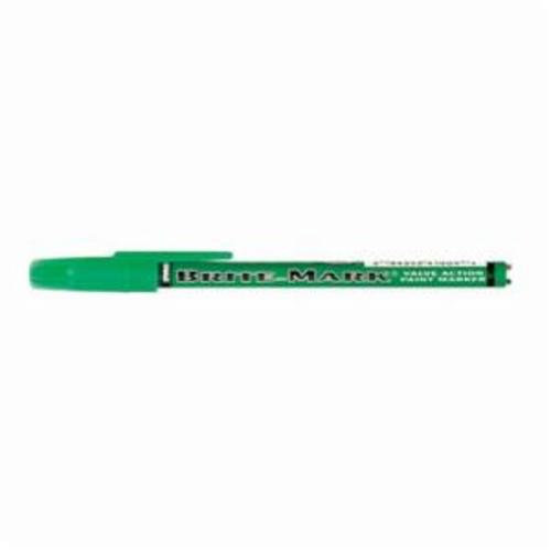 Dykem&reg; BRITE-MARK&reg; 41004 Permanent Paint Marker With Valve Action, Fine Tip, Green