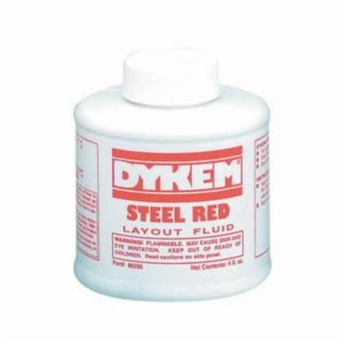 Dykem® STEEL RED® 80296 Layout Fluid, 2 oz Felt Tip Applicator, Red, Liquid Form
