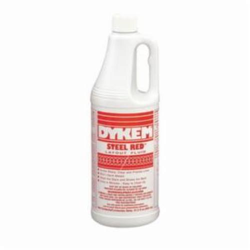 Dykem® STEEL BLUE® 80400 Layout Fluid, 8 oz Brush-In Cap Bottle, Blue, Liquid Form