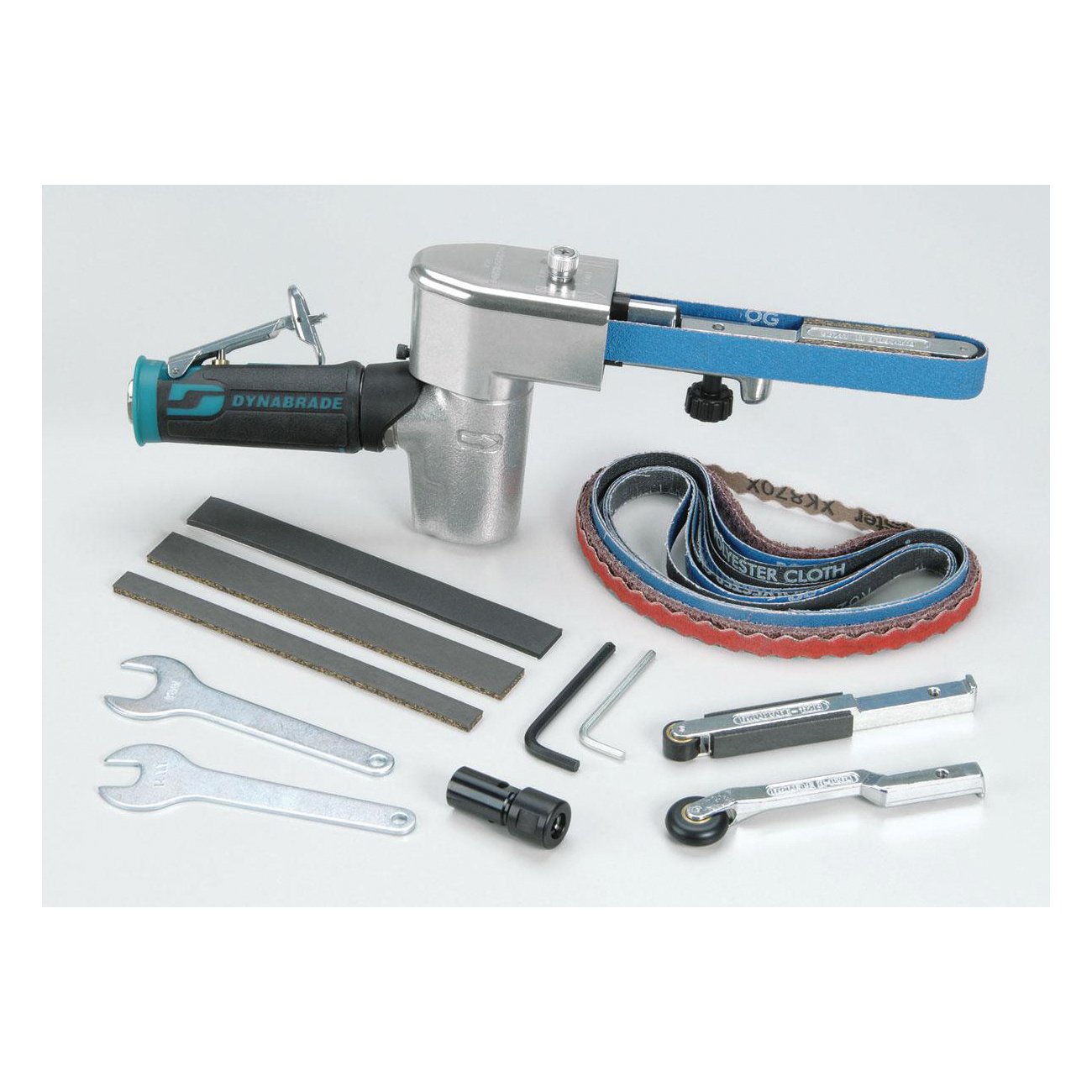 Dynabrade&reg; Dynangle&reg; 14200 Abrasive Belt Tool, 1 in W x 18 in L, 0.7 hp, 36 scfm Air Flow, 90 psi