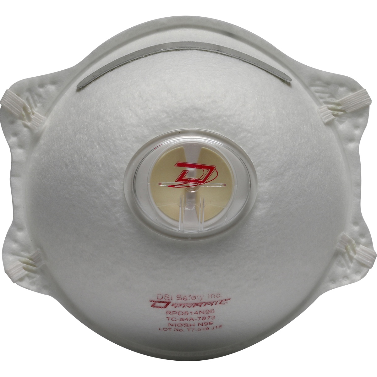 Dynamic&trade; 270-RPD513N95 Economy Disposable Respirator, Universal, 0.3 um Filter, Resists: Dust/Fumes/Mists