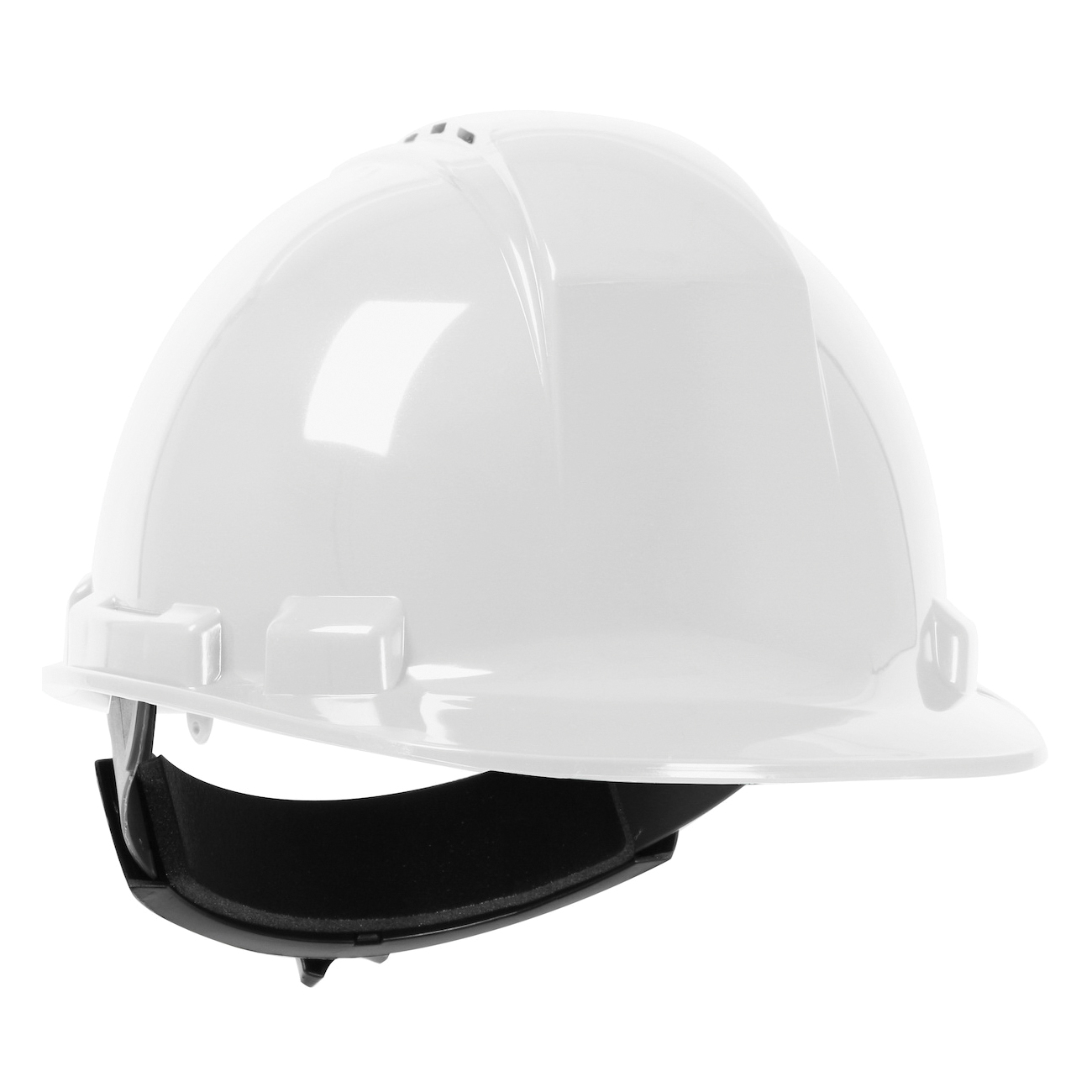 Dynamic&trade; Whistler&trade; 280-HP241RV-01 Cap Style Standard Brim Vented Hard Hat, 6 Fits Mini Hat, 8 Fits Max Hat, HDPE Shell, 4-Point Quick Release Suspension, ANSI Electrical Class Rating: Class C, ANSI Impact Rating: ANSI/ISEA Z89.1 Type I