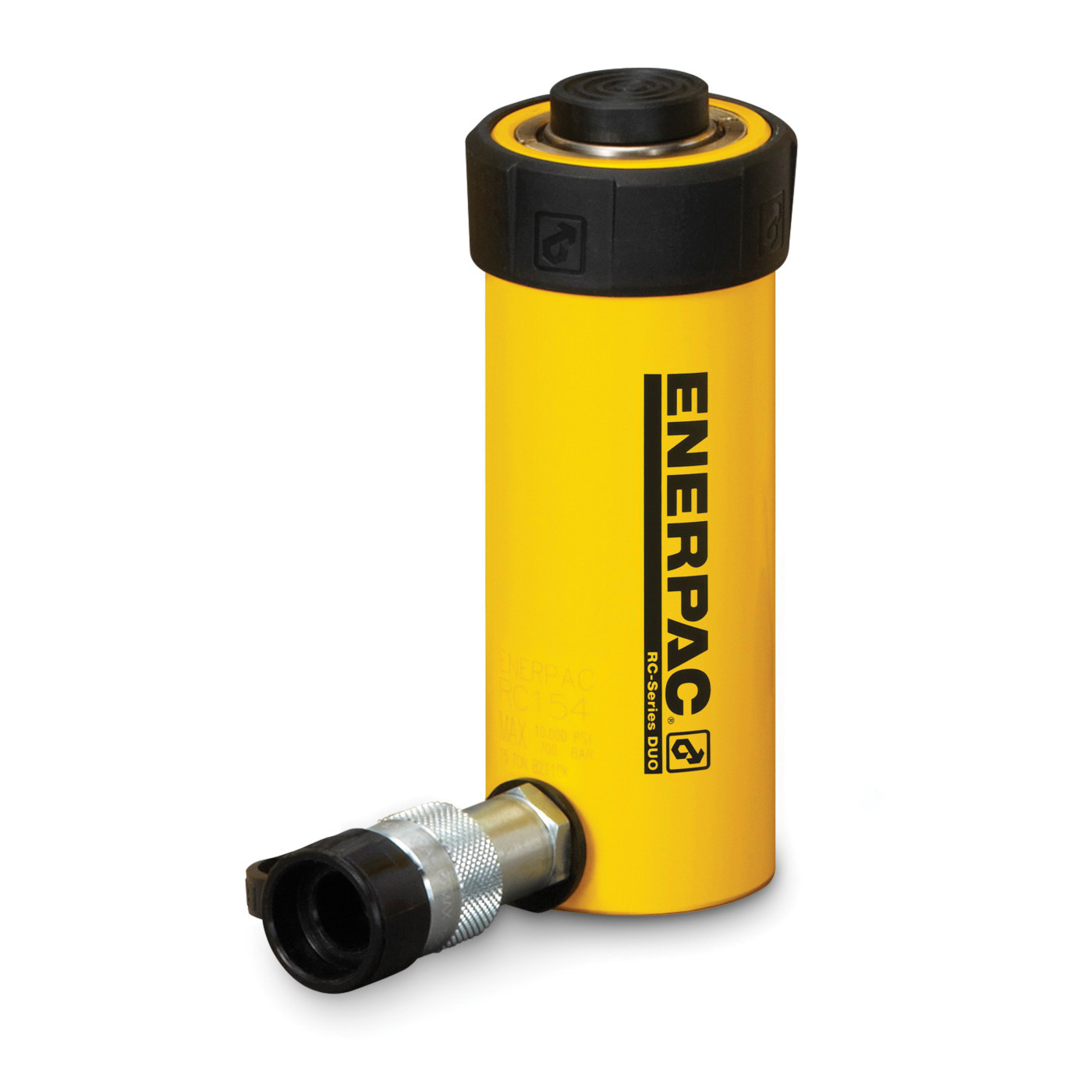 Enerpac&reg; RC-156 DUO General Purpose Single Acting Hydraulic Cylinder, 15 ton Capacity, 2 in Dia Bore, 6 in L Stroke, 10.69 in H Retract, 1.63 in Dia Rod, 700 bar