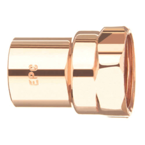 EPC 10030116 103-R Solder Female Reducing Adapter, 1/4 x 1/8 in, Solder x FNPT, Wrot Copper, Domestic