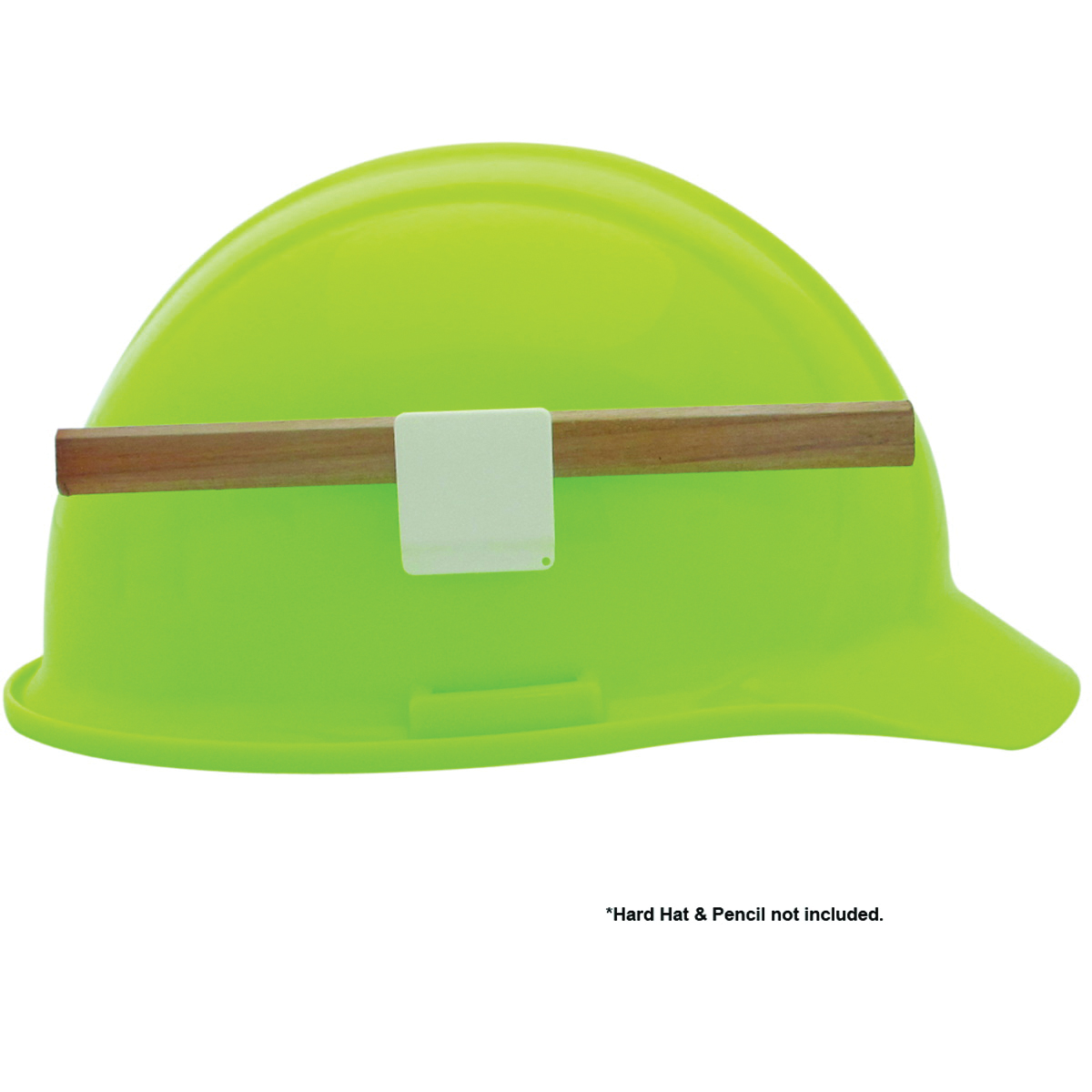 ERB&reg; 15687 Multi-Purpose Pencil Clip With Adhesive Back, For Use With Hard Hat, Wood, White