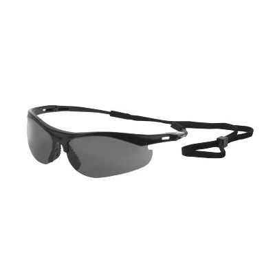 ERB&reg; 16718 Survivors&trade; Safety Glasses, Hard Coated, Smoke Lens, Black, Polycarbonate Frame, ANSI Z87.1