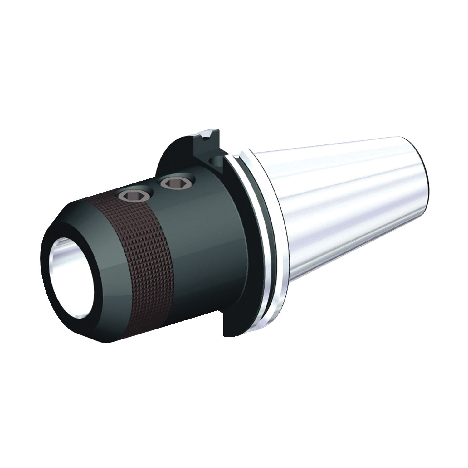 ERICKSON 1026380 Cylindrical Form AD End Mill Adapter With Concentric Axial Through Coolant, 1/2 in Dia Hole, Tapered Shank, CAT40 Taper, 1-3/4 in Dia Nose, 1-3/4 in Projection