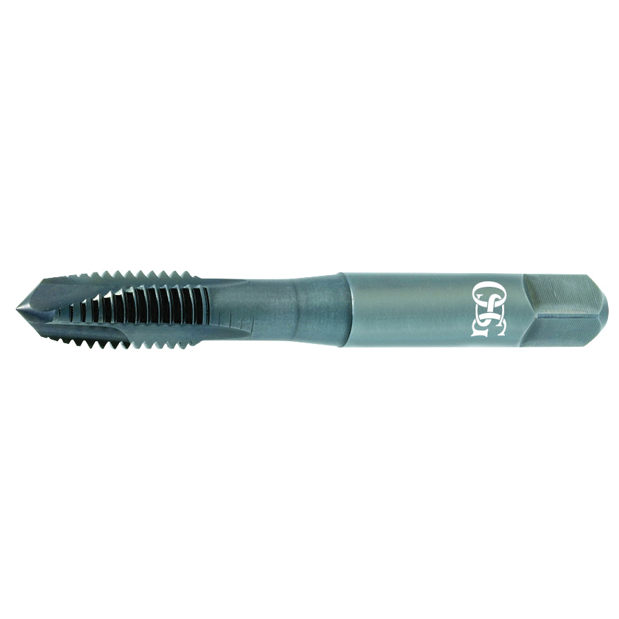 product Onyx 34711 2101 General Purpose Spiral Point Tap, Right Hand Cutting, 1/4-20 Thread, H3 Thread Limit, Plug Chamfer, 3 Flutes, Black Steam Oxide Over Nitride, HSS