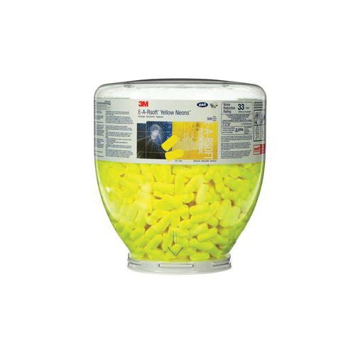 E-A-R&trade; 8052912086 Uncorded Earplugs, 33 dB Noise Reduction, Bell Shape, CSA Class AL, Disposable, Uncorded Design