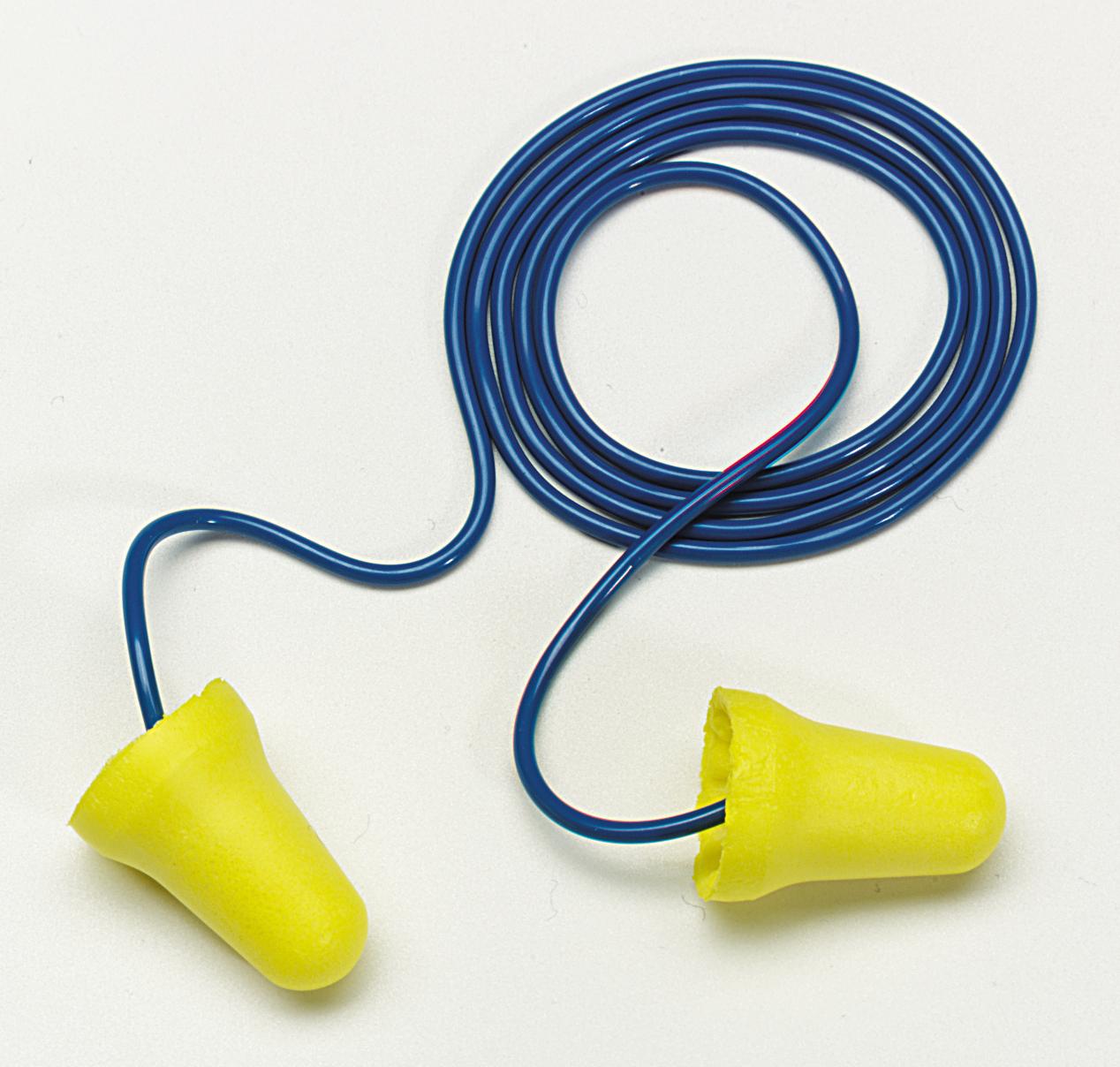 E-A-R&trade; 8052912007 Uncorded Earplugs, 28 dB Noise Reduction, Bell Shape, CSA Class AL, Disposable, Uncorded Design