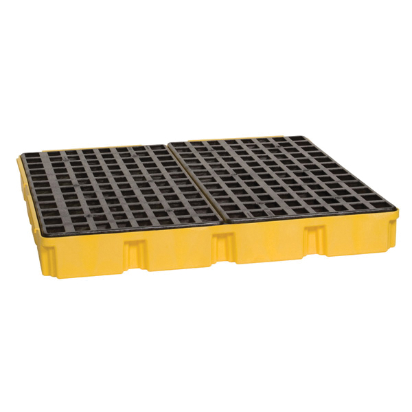 product Eagle Manufacturing 1683D All Poly IBC Containment Unit With 3/4 in Drain, 10000 lb Load, 400 gal Spill, 67 in L x 67 in W x 26 in H, HDPE