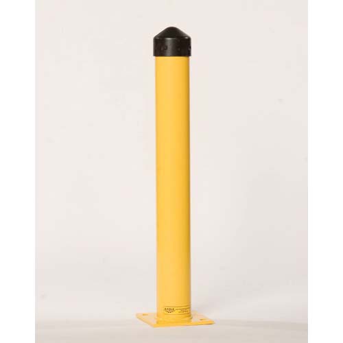 product Eagle Manufacturing 1754 SCH 40 Square Bollard Post, 42 in H, 5 in D, Steel, Yellow