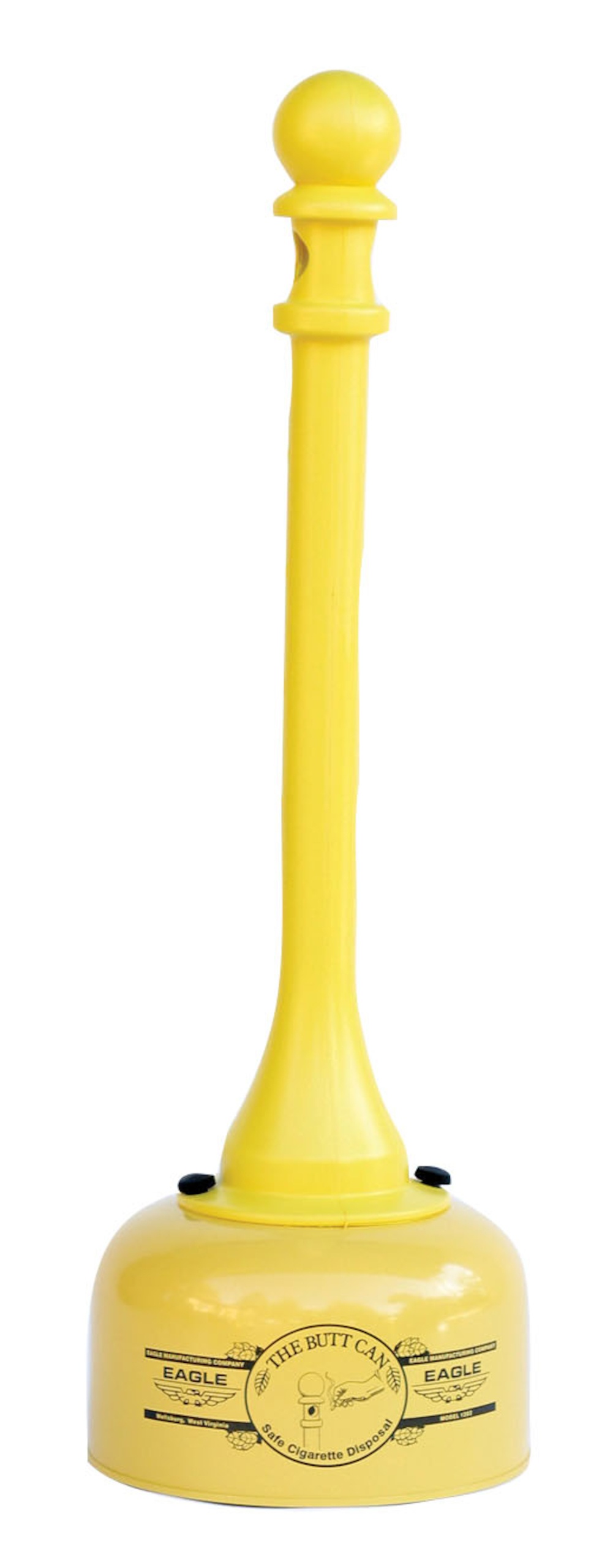 Eagle Manufacturing 1205BEI Round Butt Can With Poly Tube, 5 gal Capacity, 40 in H, Galvanized Steel, Beige
